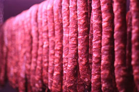 Secado natural de longanizas